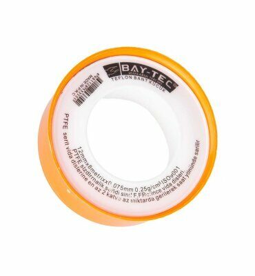 Teflon Bant 12mmX8mt Tesisat Bandı teflon bant 12mm 8mt tesisat bağlantı bandı