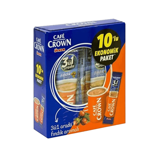 Ülker Cafe Crown Fındıklı 3 ü 1 arada 10x18 G Ülker Cafe Crown Fındıklı 3 ü 1 arada 10x18 G