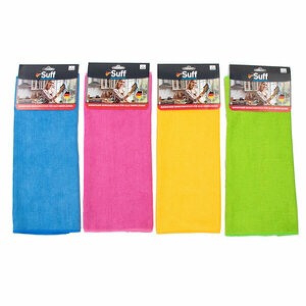 1 adet Suff Diversey Mikrofiber Bez Solare Quantum Genel Temizlik Kartelalı Mix 40x40