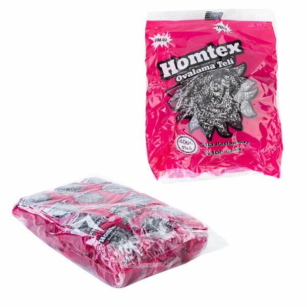 1 adet Homtex Bulaşık Teli Top 40gr 1 adet Homtex Bulaşık Teli Top 40gr