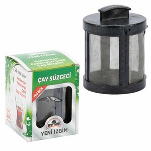 Yeni İzgim Çay Süzgeci Kafesli Plastik Kutulu