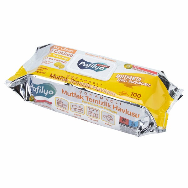 Pafilya Premium Temizlik Havlusu Mutfak Limonlu 100 Lü