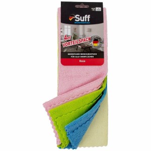 Suff Bez Genel Temizlik Mikrofiber 4 lü Gül (Rose) Suff Bez Genel Temizlik Mikrofiber 4 lü Gül (Rose)