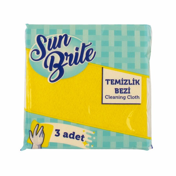 Sun Brite-Linex Sarı Bez 3 lü 34x35cm