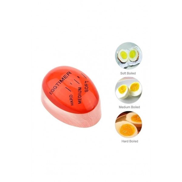Renk Değiştiren Yumurta Zamanlayıcı Yumurta Haşlama Derecesi Dublör Yumurta Pişirme Aleti Egg Timer