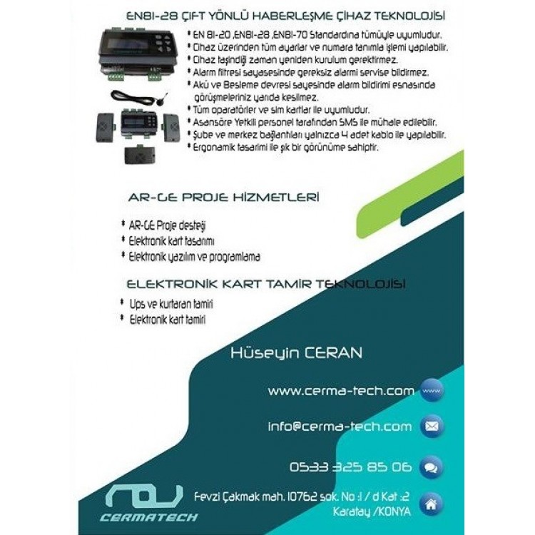 Cerma-Tech Asansör Teknolojileri AR-GE Merkezi